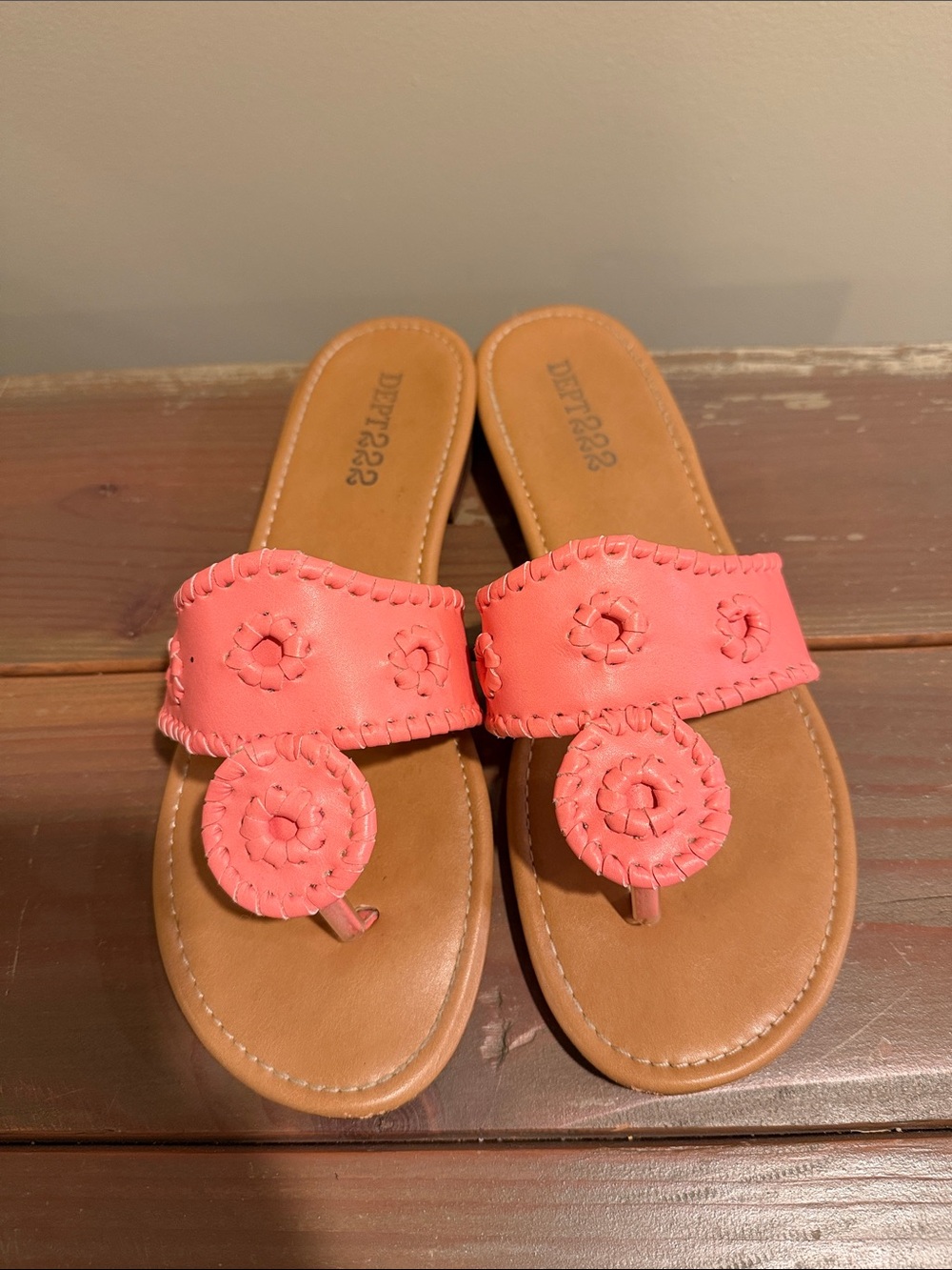 Women’s Coral Braided Toe-Post Slide Sandals